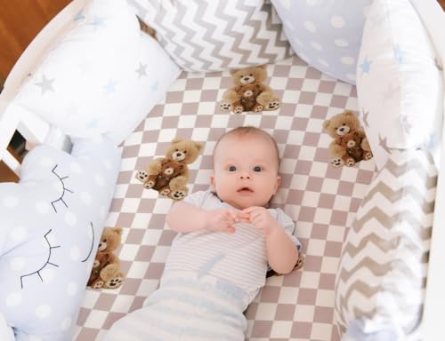 FIGEPO Fitted Baby Neutral Bassinet Sheets Set