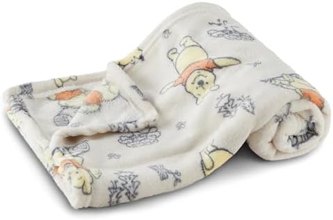 Disney Characters Flannel Fleece Baby Blanket - Soft Cozy 30x40 Inches