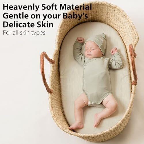 Soft Muslin Bassinet Sheets 32 x 18 for Baby Bedding