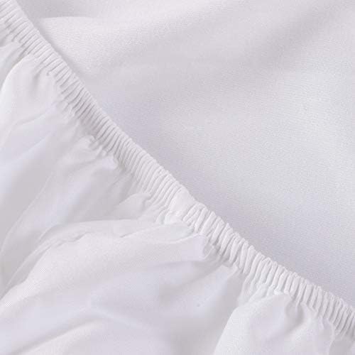 Organictune Microfiber Crib Sheets 28x52x8 White