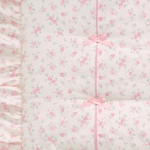 Lambs Ivy Coquette Floral Pink Bows Crib Bedding Set