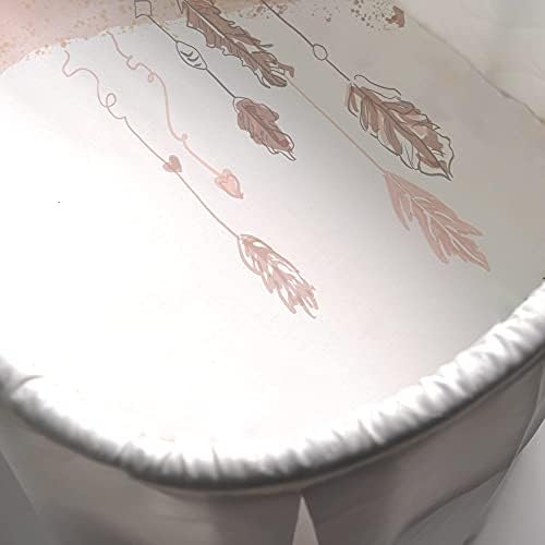JumpOff Jo Hypoallergenic Bassinet Sheet with Dream Catcher Rainbow