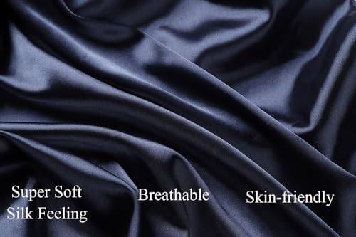 Tontukatu 3 Pack Satin Bassinet Sheets Soft and Breathable