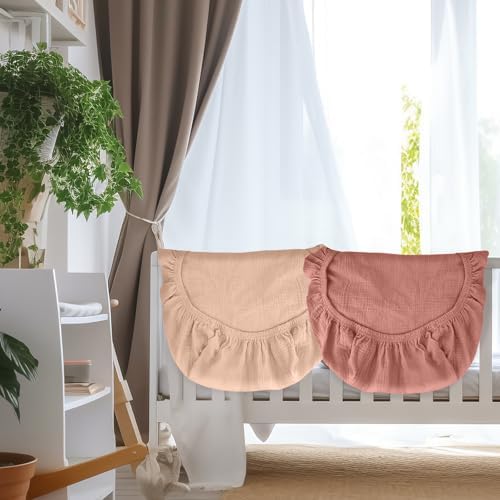 VOMARHUG Muslin Bassinet Sheets 2 Pack Soft Breathable