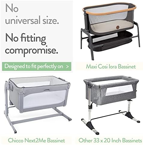 Joey Joan Bassinet Fitted Sheets 33x20 2 Pack