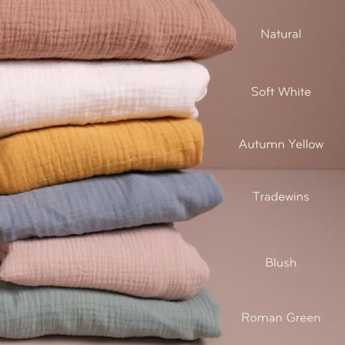 Huxie Crib Sheets Organic Cotton Muslin Fitted 28x52