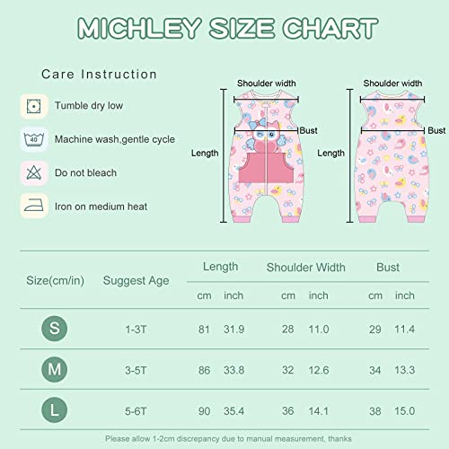 MICHLEY Owl Wearable Blanket Toddler 1-3T