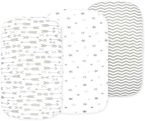 Bublo Baby Bassinet Sheets 3-Pack Organic Cotton