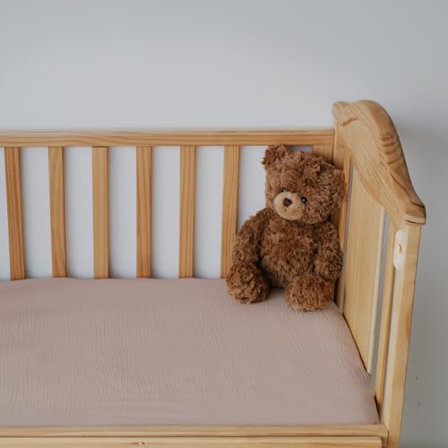 LYRICHOM Muslin Mini Crib Sheets 2 Pack