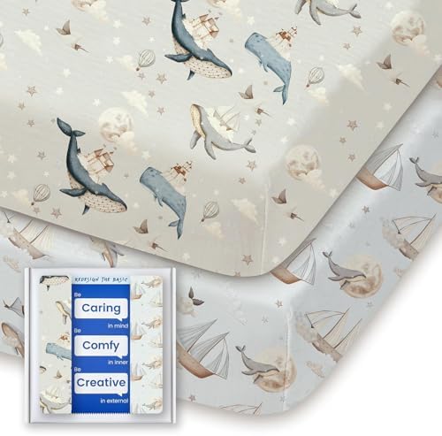 TotBasic Pack n Play Sheets 2 Pack Ultra Soft Hypoallergenic