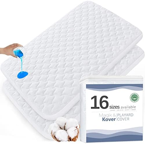 Mini Crib Mattress Protector Cover 2 Pack