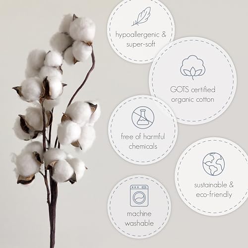 Woolino Organic Cotton Sleep Sack for 18-36 Months - Silver