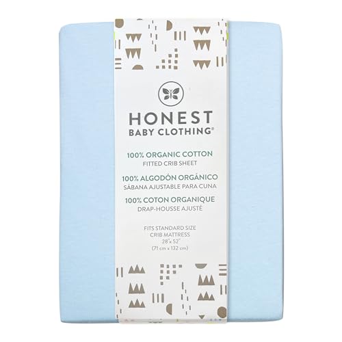 HonestBaby Organic Cotton Crib Sheet Set - Light Pink One Size 1