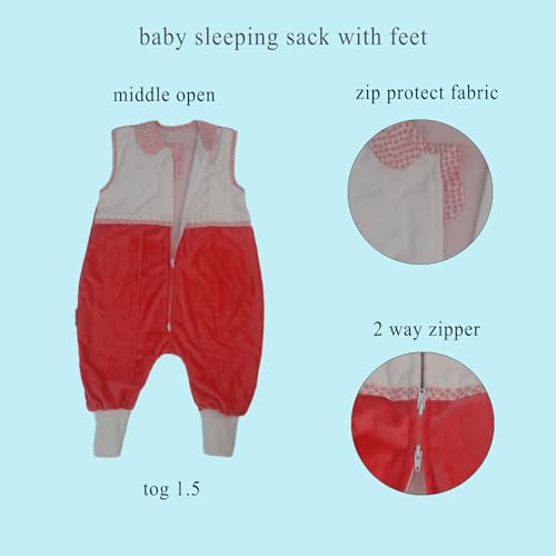 NATUZ Toddler Sleep Sack with Feet 15 TOG 1