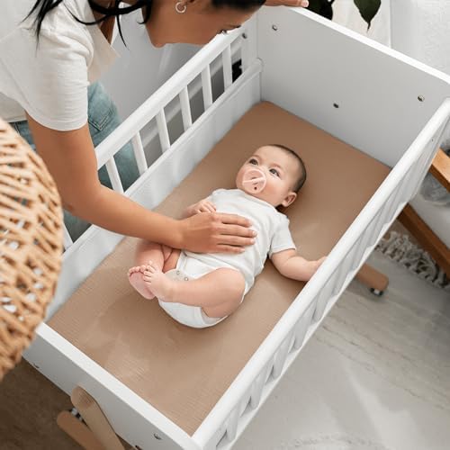 Comfy Cubs Muslin Bassinet Sheet - 100 Soft Cotton