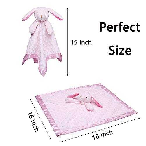 Pro Goleem Baby Blanket and Bunny Security Blanket Set