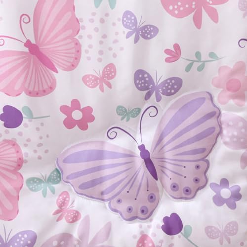 The Peanutshell Butterfly Crib Bedding Set for Girls 1