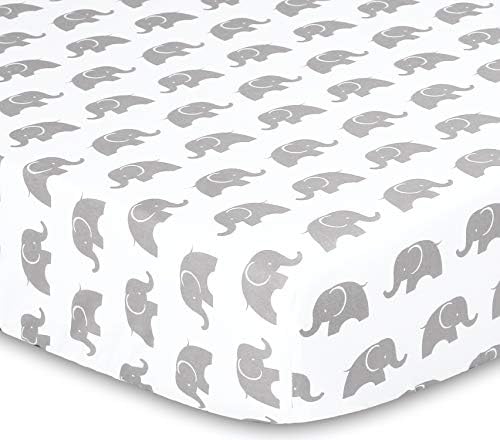 The Peanutshell 3-Piece Crib Bedding Set - Elephant Theme