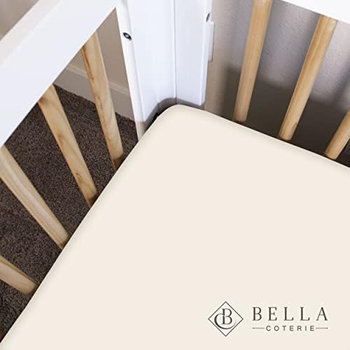 Bella Coterie Luxury Bamboo Crib Sheet Ivory 1