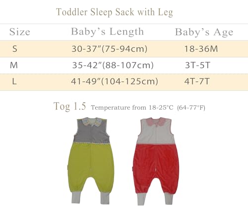 NATUZ Toddler Sleep Sack with Feet 15 TOG 1