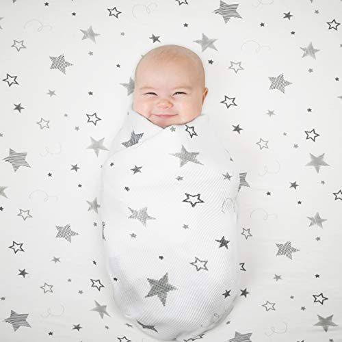 American Baby Company Bassinet Sheet - Super Stars Design