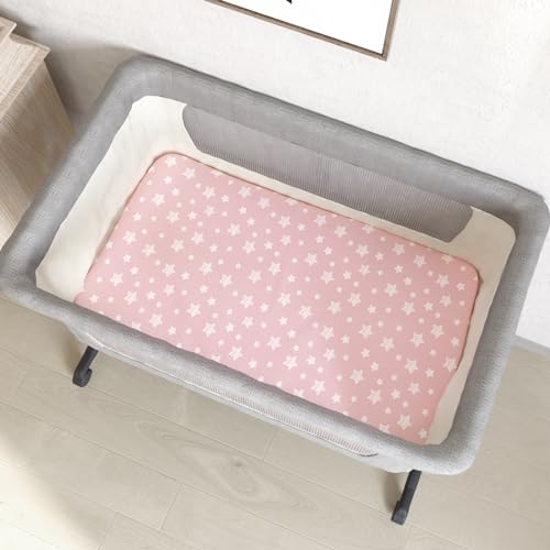 Moonsea Bassinet Sheets 4 Pack 33 x 20 Pink 1