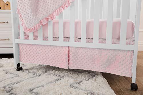 American Baby Company Heavenly Soft Minky Dot Crib Bedding Set Pink 1