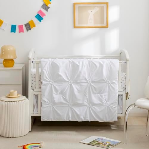 PINNKKU 3-Piece Crib Bedding Set for Baby