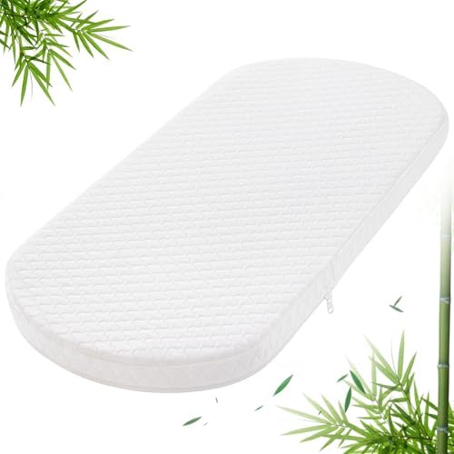 Pro Goleem Bassinet Mattress Pad 32x16 Oval Waterproof Bamboo Cover