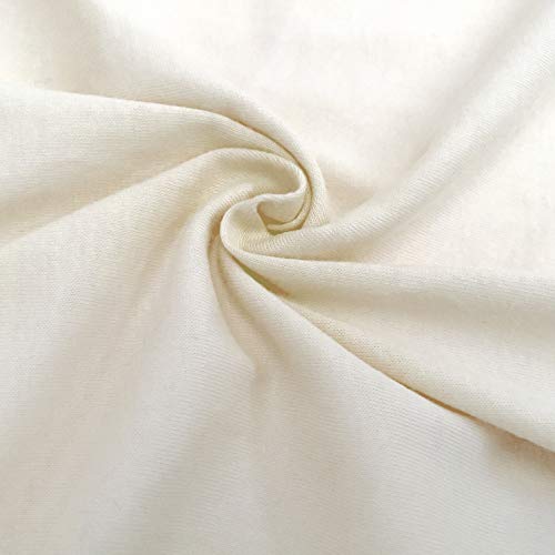 TL Care 15 x 33 Fitted Bassinet Sheet - Natural Cotton Cream Soft Breathable