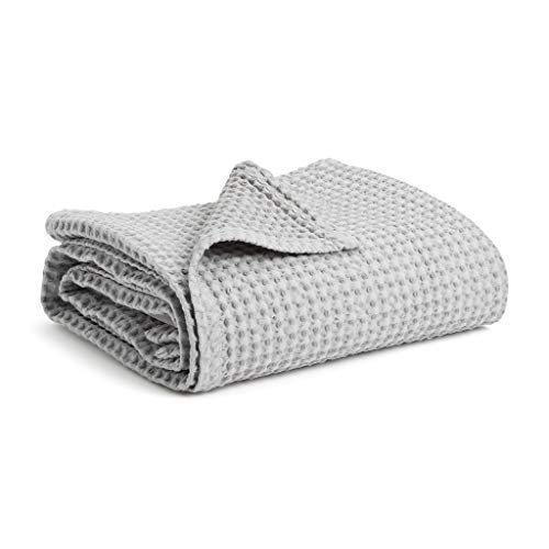 Simka Rose Waffle Cotton Baby Blanket - Soft and Breathable for Newborns