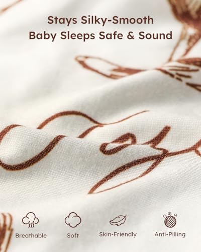 Yoofoss Pack and Play Sheets 2 Pack - 38x26 Mini Crib Fitted Neutral