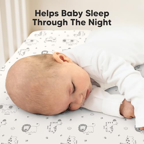 KeaBabies 2-Pack Organic Cotton Crib Sheets for Boy and Girl