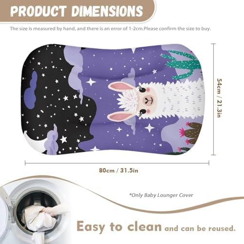 ZDCUSTOM Alpaca Printed Bassinet Sheets for Baby Girls