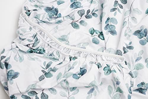 3 Fitted Bassinet Sheets Leafy Set - Oeko-Tex Cotton