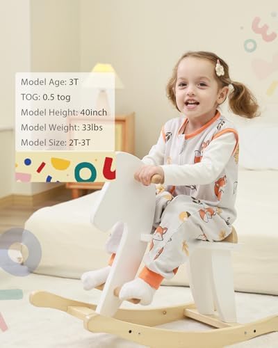 HOMEAL Toddler Sleep Sack with Legs 05Tog 12M-2T