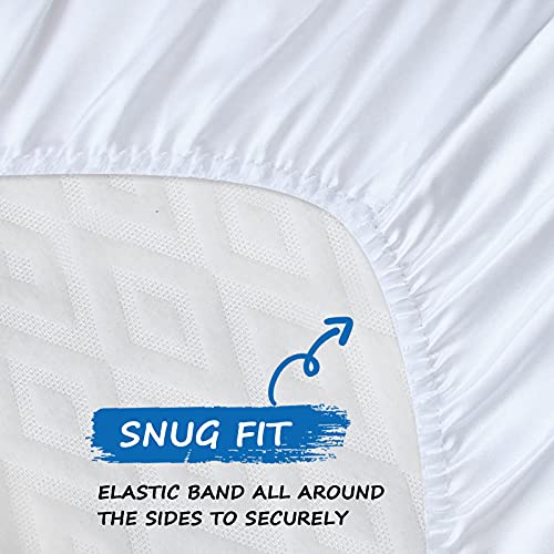 Coldwind 2 Pack Satin Bassinet Sheets for Baby Hair