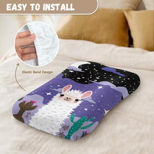ZDCUSTOM Alpaca Printed Bassinet Sheets for Baby Girls