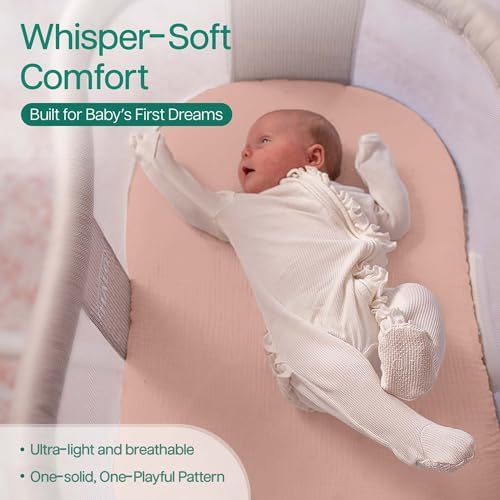 Mi Flor Muslin Bassinet Sheets 2 Pack