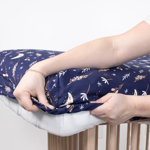The Peanutshell 4-Pack Fitted Crib Sheets - Lunar Love