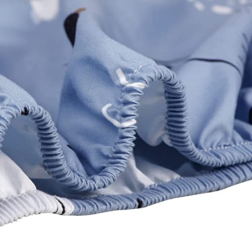 GLLQUEN Baby Bassinet Sheets Set 2-Pack Sea Lions 1