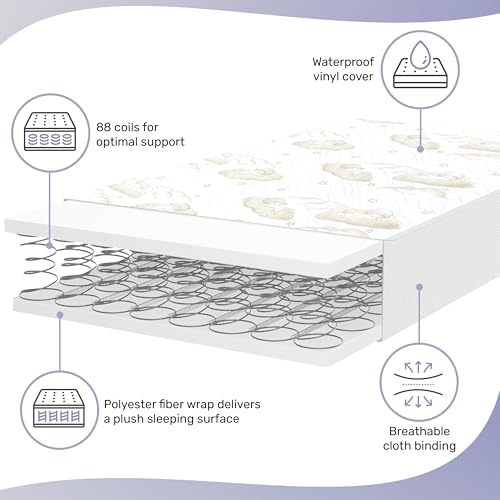 Dream On Me Twilight 5 Crib Mattress 2-in-1 Firm and Plush