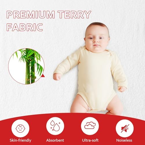 Moonsea Bassinet Sheets 4 Pack Set Bamboo Viscose Waterproof Protector