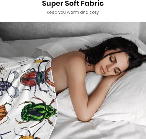 Beetle Baby Blanket - 30x40 Inches Flannel Throw