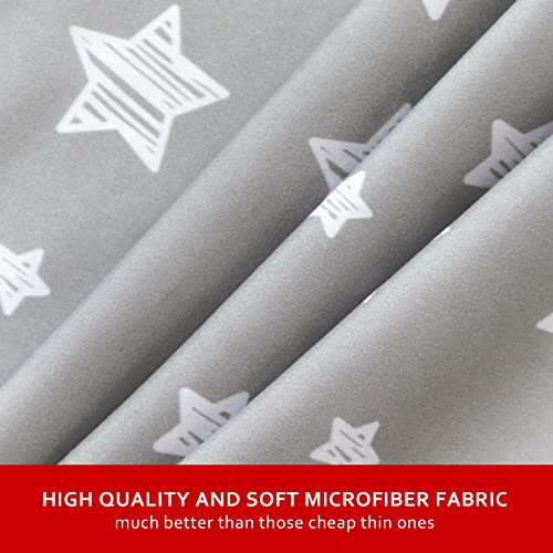 Moonsea Waterproof Bassinet Sheets 2 Pack Grey White