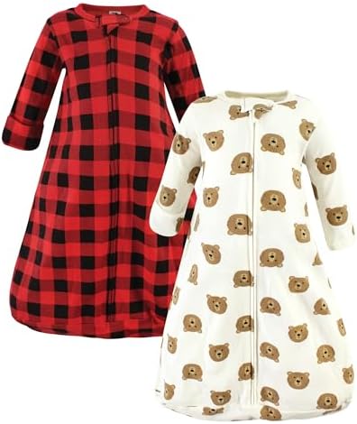 Hudson Baby Unisex 18-24M Cotton Sleep Sack with Brown Bear Design