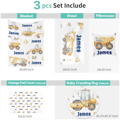 ZOTIMEF Custom Crib Bedding Set with Car Design