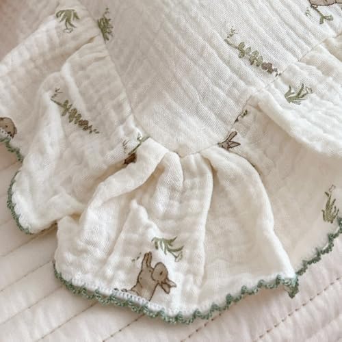 BuLuTu Muslin Toddler Pillowcase with Rabbit Print