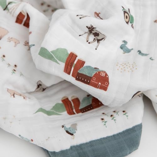 Little Unicorn Farmyard Quilt for Newborns
