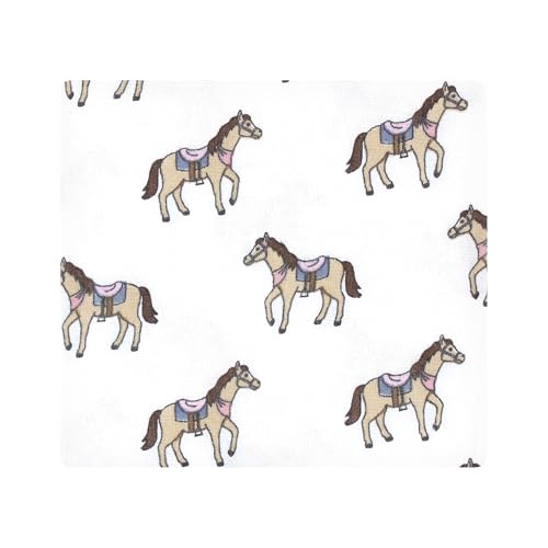 Hudson Baby Unisex Flannel Blanket 4-Pack Cowgirl
